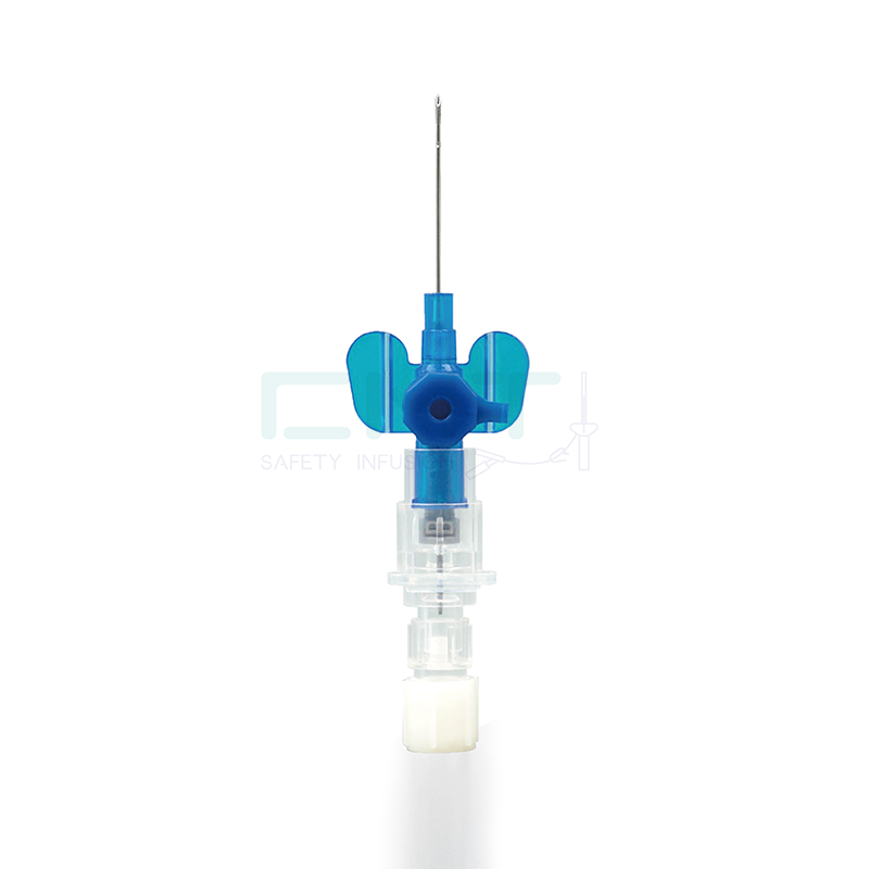 CMT Profoject™ Safety Sliding IV Catheter with Wings, with Injection Port