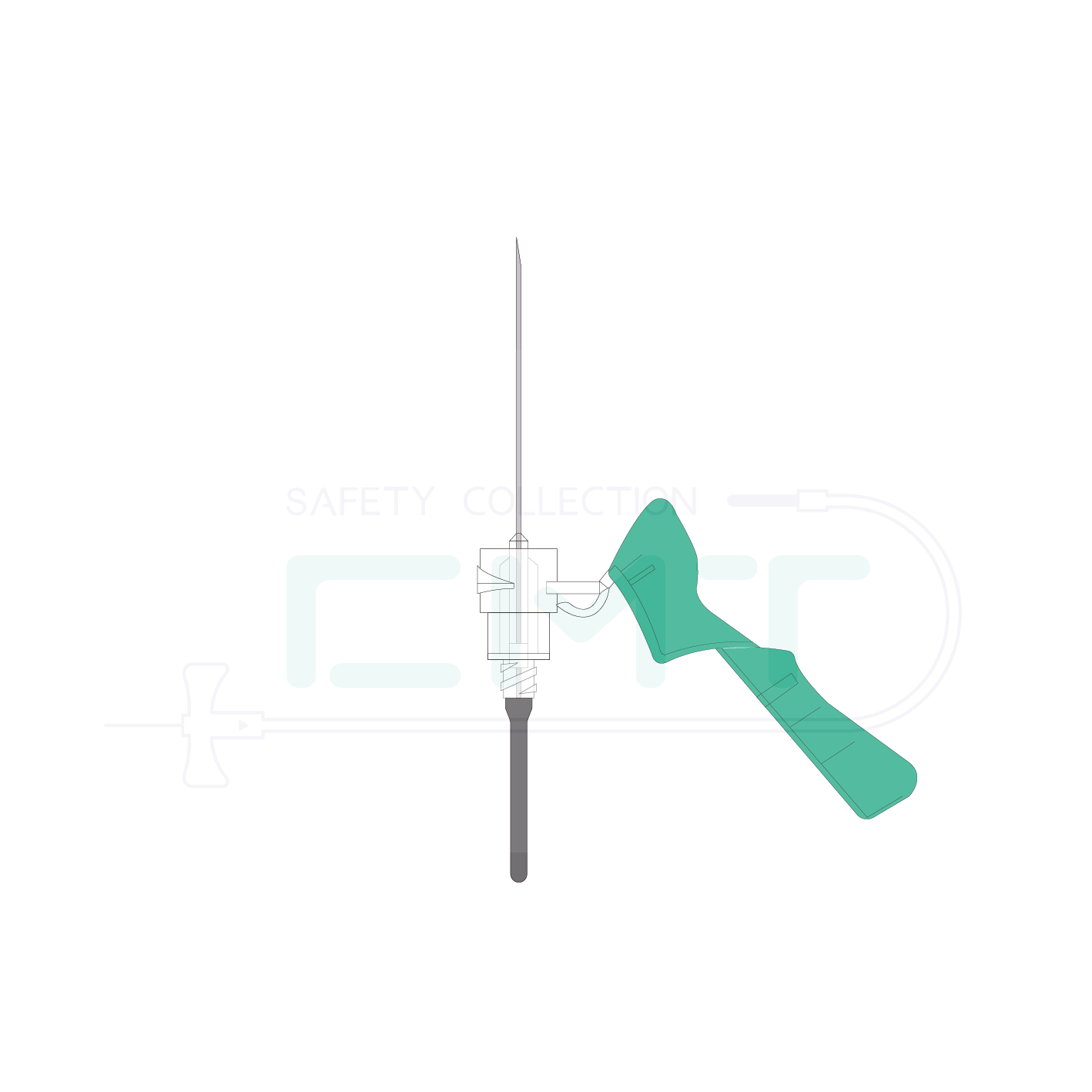 CMT Profoject™ Safety Visible Blood Flashback Collection Needle